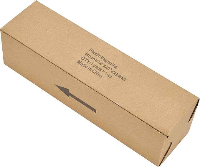 12 x 20 inches Plastic Produce Bag,2 rolls,350 Bags/Roll,Food Storage Bags,Clear Plastic Produce Bag,Suitable for Fruits, Vegetable, Bread,Food Storage