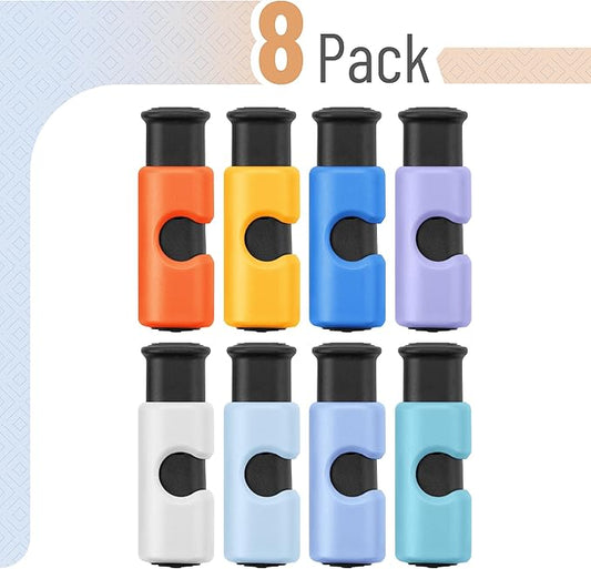 Mr. Pen- Squeeze and Lock Bread Bag Clips, 8 Pack, Lavender Twilight Colors, Squeeze and Lock Bread Clips Reusable