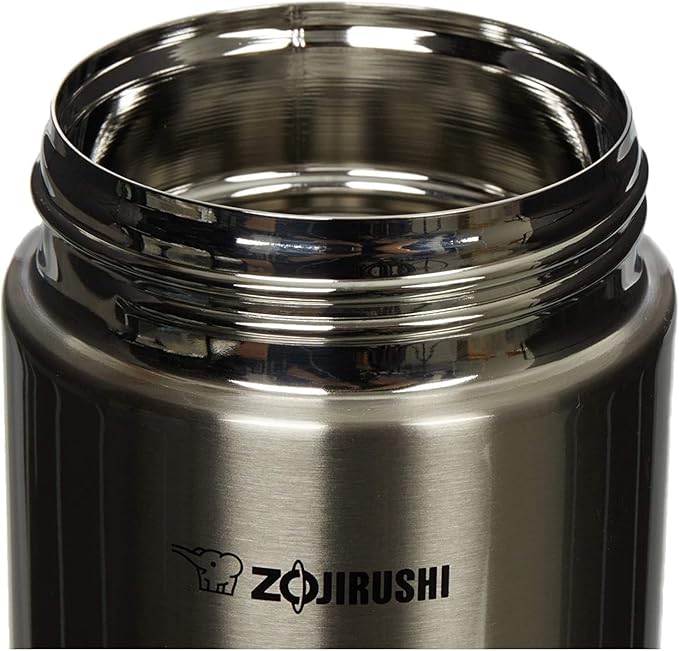 Zojirushi Steel Food Jar, 25-Ounce, Black/Stainless