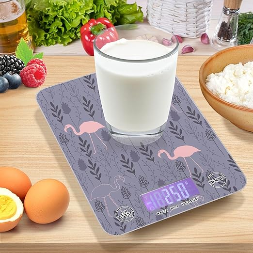 Food Scale Kitchen Scale Food Scales Digital Weight Grams and Ounces Small Electronic Food Scale for Baking Cooking Flamingo