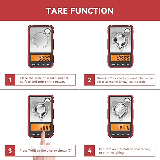 TADA Digital Milligram Scale 100g/0.001g Pocket Mg Scale for Weighing Powders, Jewelry, with Cal Weight, Tweezer, Metal Powder Pan