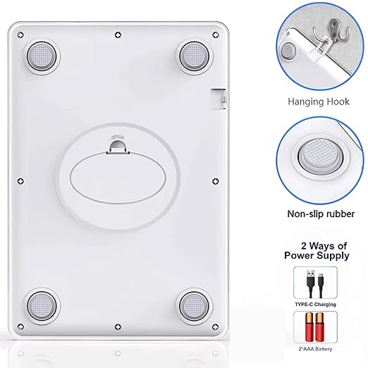 33lb Digital Kitchen Scale, Food Scale, Precisely Measures Grams and Ounces for Baking and Cooking, Meal Prep, Waterproof Tempered Glass, Coffee Scale, Battery & Charging Cable Included