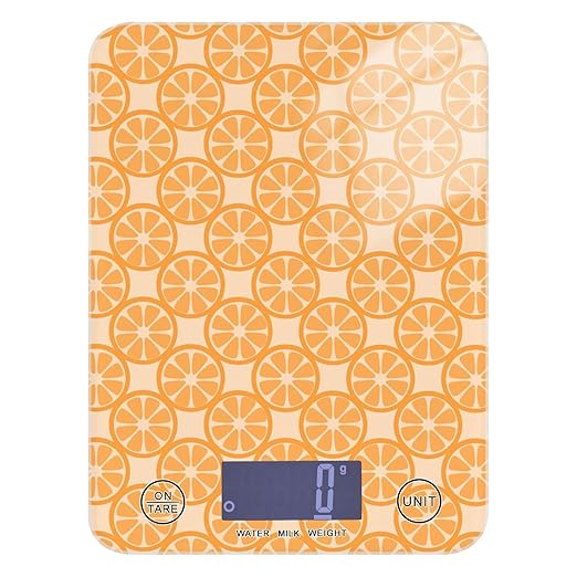 Food Scale Kitchen Scale Food Scales Digital Weight Grams and Ounces Small Electronic Food Scale for Baking Cooking Orange