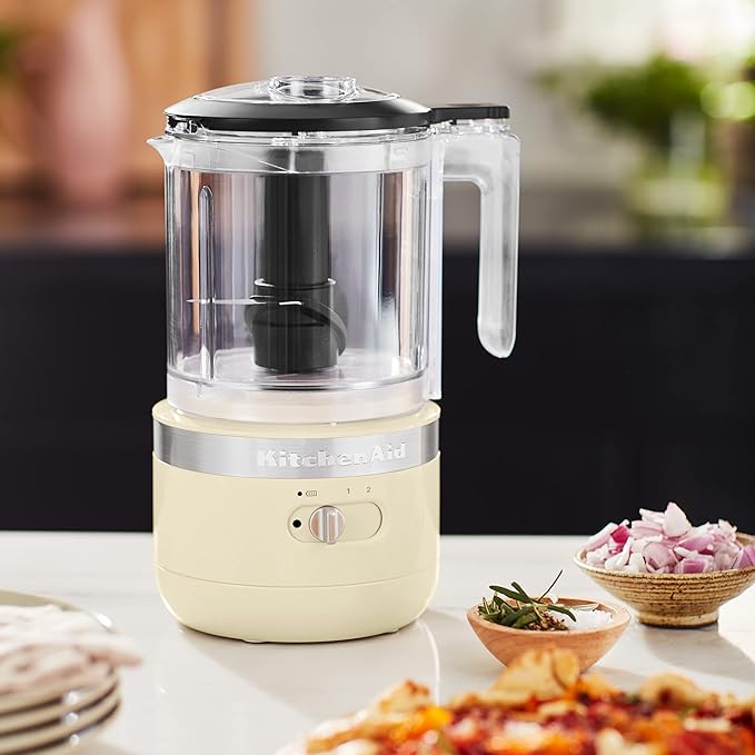 KitchenAid Cordless 5 Cup Food Chopper, KFCB529QAC Almond Cream