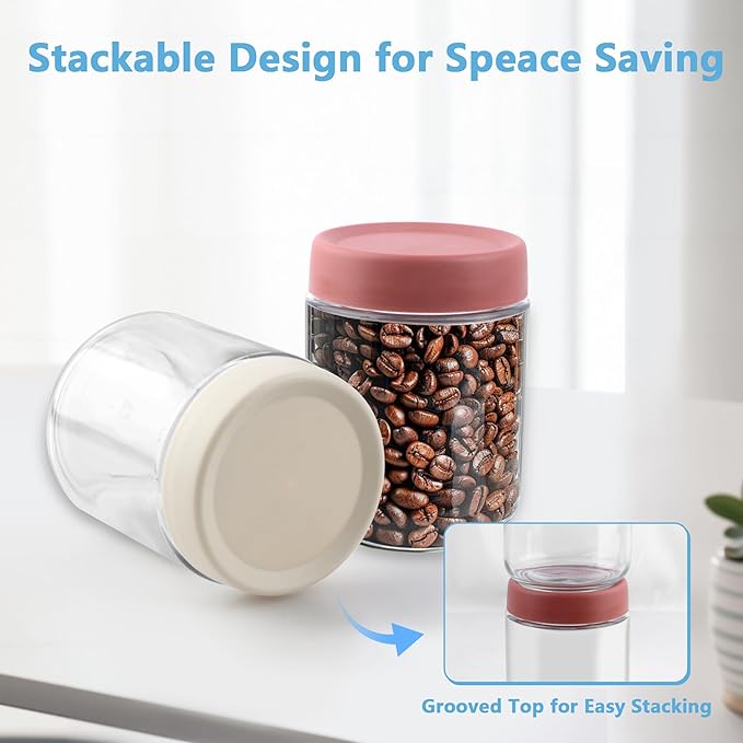 Glass jar with Airtight Lids 4 Set, 16oz overnight oats containers with lids, Glass Mason jars, Reusable Meal Prep Jars for Food Yogurt Snacks Storage