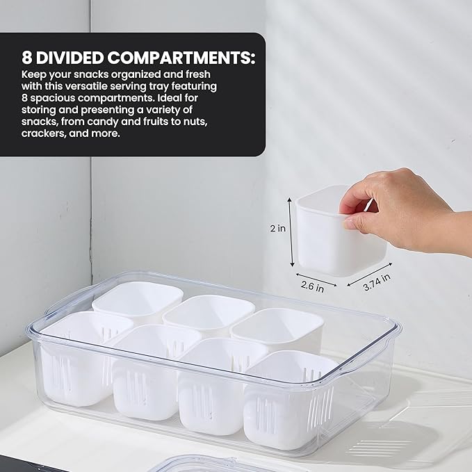 Snackle Box Charcuterie Container | Dishwasher Safe | Designed in USA