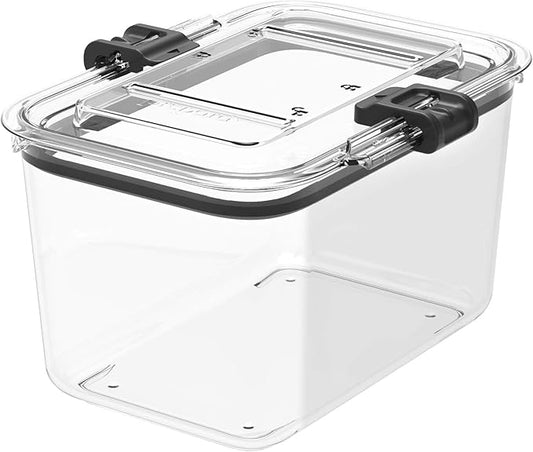 Prepara Latchlok 7.8 Cup Tritan Food Storage Container, Set of 2, Clear