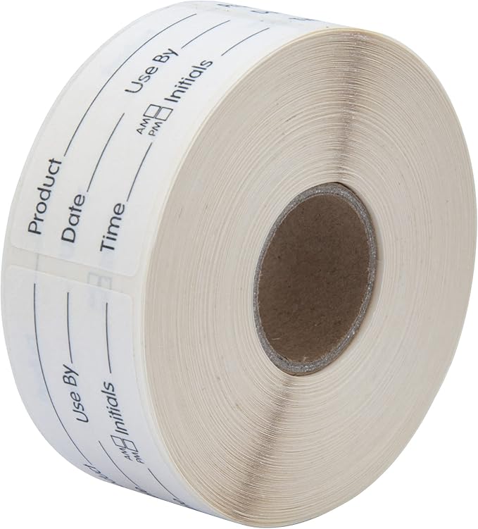 L LIKED 500 Stickers Use by 1 x 2 Inch Dissolvable Food Storage Labels for Containers