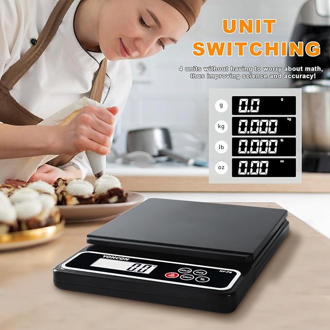 Digital Food Scale, kF-F8 Scale for Food Ounces and Grams with Pull-Out Display,11lb/0.02oz Super Accurate Kitchen Scale Digital Weight for Cooking, Baking, with% Function (Includes Batteries