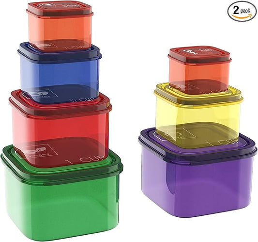 Portion Control Meal Prep Containers- 7 Pc2 PK