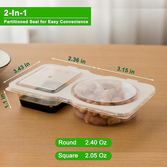 50Set Reusable Snack Containers with Lids,Snack Pack Containers for Portion Control and Meal Prep Lunch Containers for School Office Travel