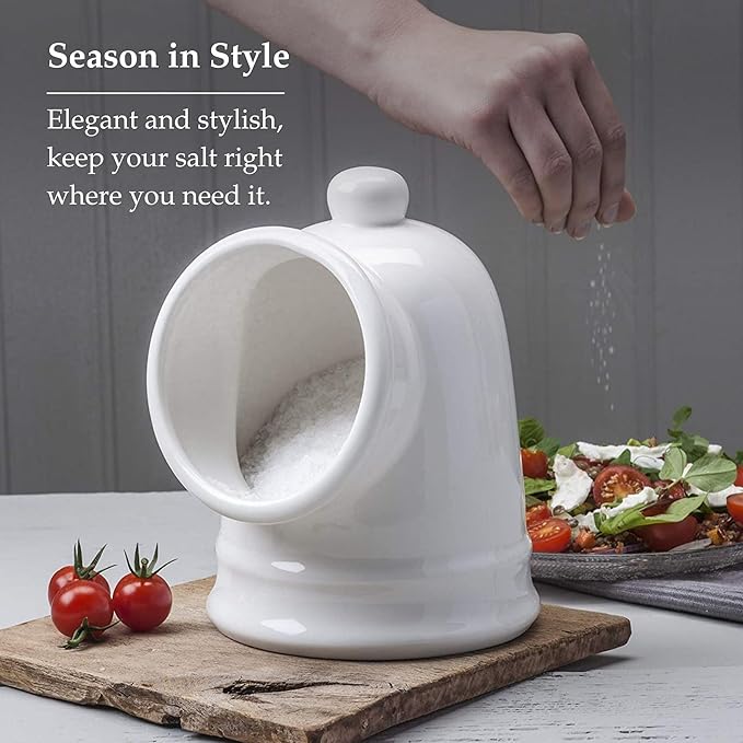 WM Bartleet & Sons 1750 T56 Traditional Porcelain Large Salt Pig – White, 14cm