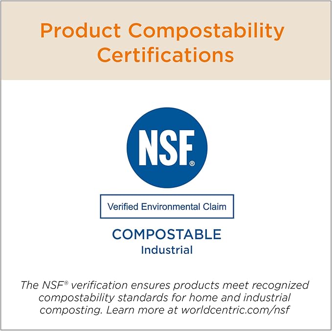 World Centric Compostable Cup Lids 10-20 oz - Made from Plants, Leak-Resistant - 200 Pack