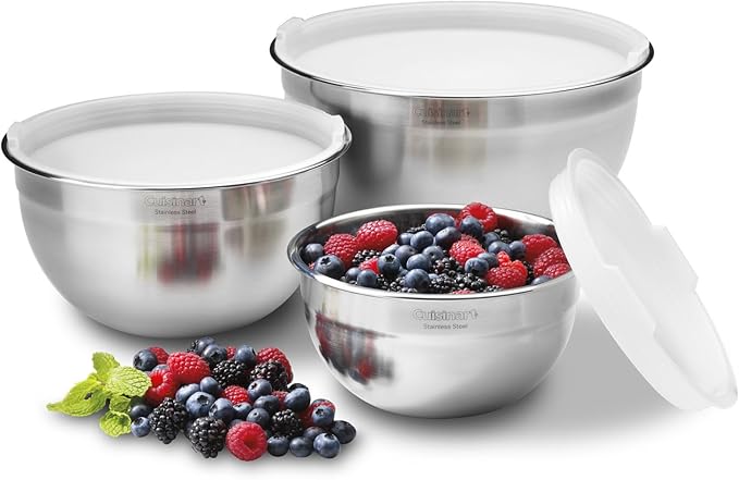 Cuisinart Stainless Steel Mixing Bowl and Measuring Cup Set