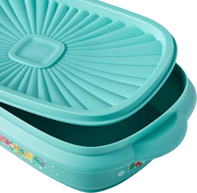20 Piece Plastic Food Storage Container Variety Set, Breezy Blossom.20 Assorted Containers With Lids - (4) 1/2-Cup, (3) 3-Cup, (2) 4-Cup, (1) 5-Cup.Microwave Safe