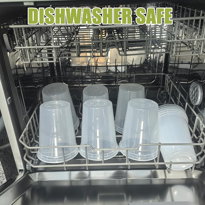 [24 sets] 32oz Deli Containers with Lids，Food Storage Container with airtight lid，Plastic Soup Containers with Lids Meal Prep/BPA Free/Freezer Safe/Dishwasher Safe/Microwave Safe/Stackable
