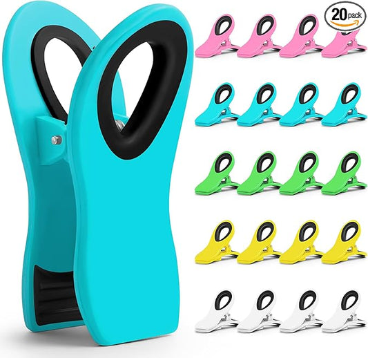 20 Pack Chip Clips, Bag Clips, Chip Clips Bag Clips Food Clips, Bag Clips for Food Storage, Kitchen Clips, Clips for Food Packages