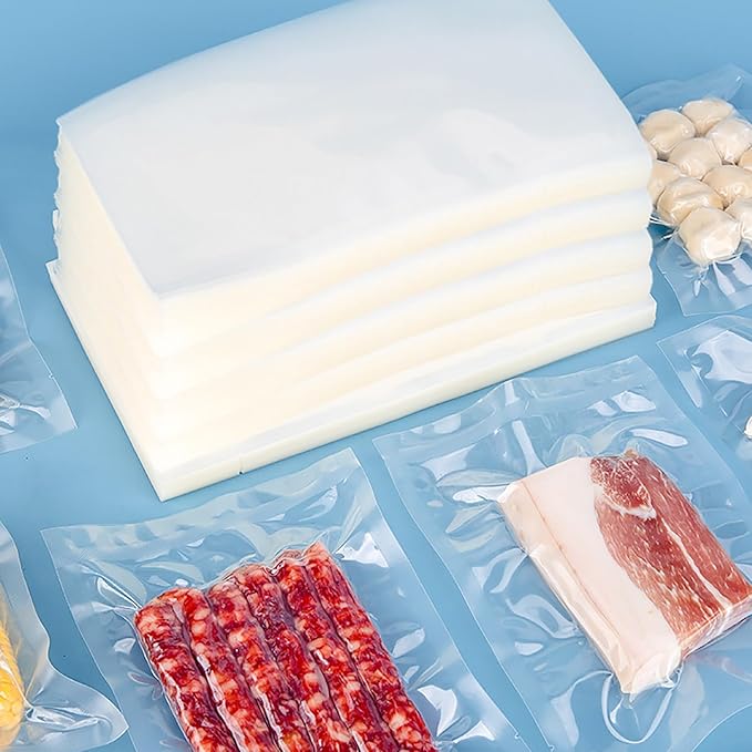 100 Count 8x12 Inch for Food Saver, Vacuum Sealer Bags for Food, Great for Food Storage Sous Vide & Meal Prep Vacuum Sealer Bags