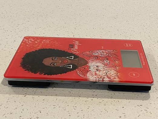 Digital Kitchen Scale for African American Women, in Grams, Ounces, Milliliters & Pounds, LCD Display, for Meal Prep, Cooking and Baking