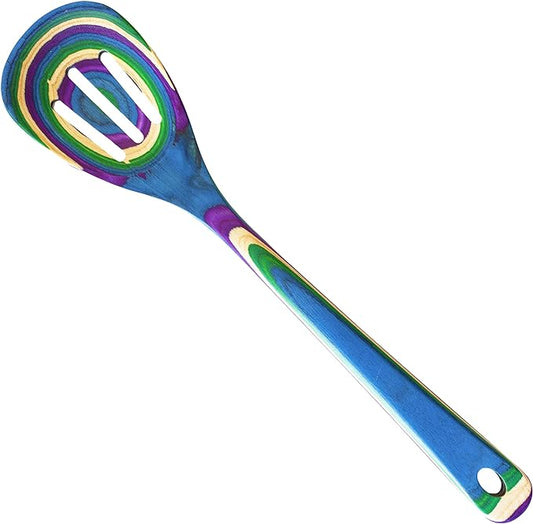 Totally Bamboo Baltique Mumbai Collection 12-1/2" Wooden Cooking Spoon, Safe for Nonstick