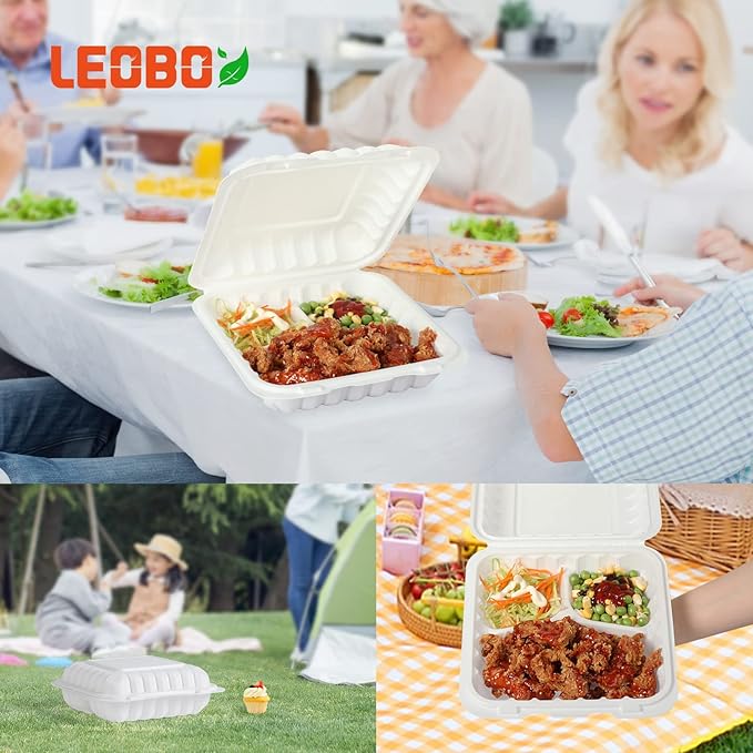 Take Out Containers, BPA Free Plastic To Go Container with Lids for Food 65-Pack 30 oz Reusable Meal Prep MFPP Clamshell Disposable To Go Boxes,Perfect for Storage,Takeout Lunch,To-go Salad