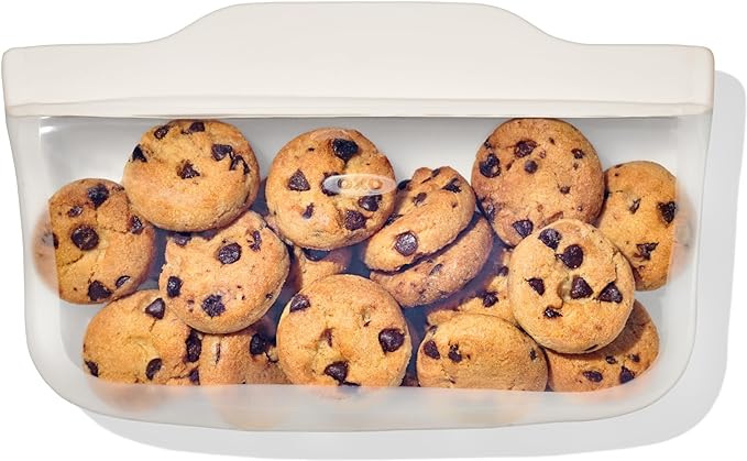 OXO Good Grips Silicone Reusable Bag – Snack Bag (12 oz) - Oat