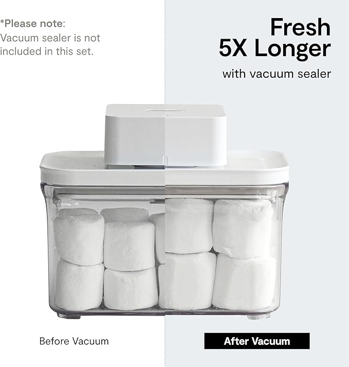 Premium Airtight Food Storage Containers, 3.28qt 1 Piece, Smart One-Click Seal Lid, No Hinges, Patented Double Silicone Lining, 100% Leak Proof, BPA-FREE, Dishwasher, Microwave Safe
