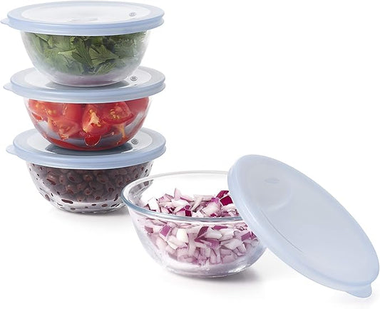 OXO Good Grips 8-Piece Glass Prep Bowl Set, 295 milliliters