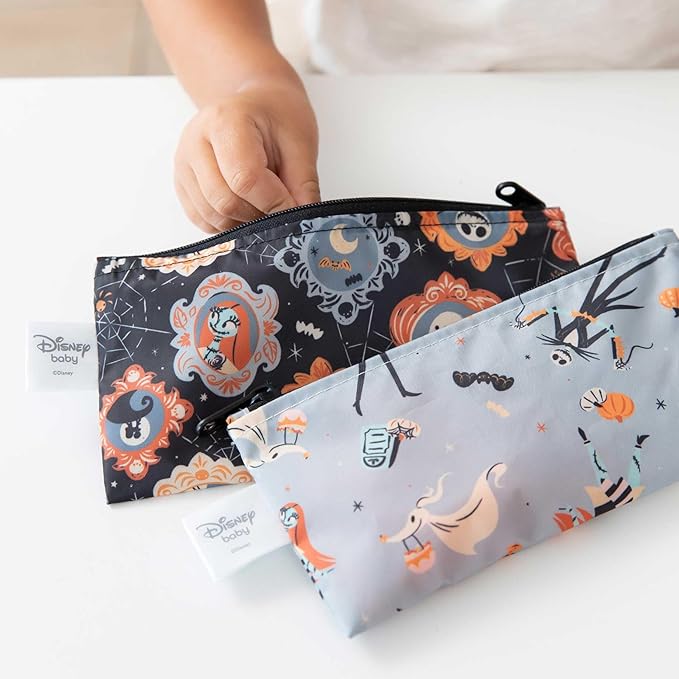 Bumkins Unisex Kid's Disney, E2 Nightmare Before Christmas-Sm, Snack Bag-2pk