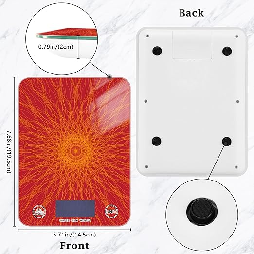 Food Scale Kitchen Scale Food Scales Digital Weight Grams and Ounces Small Electronic Food Scale for Baking Cooking Sun Ray