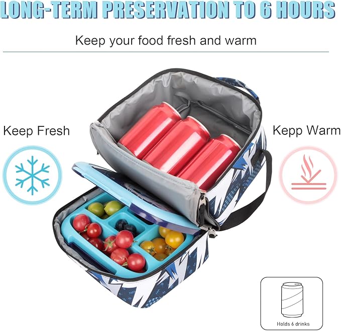 Tilami Lunch Bag,Arts Blue