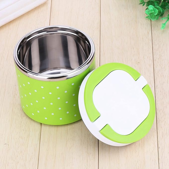 1 Layer Stainless Steel Insulation Thermo Thermal Lunch Box Food Container Hot