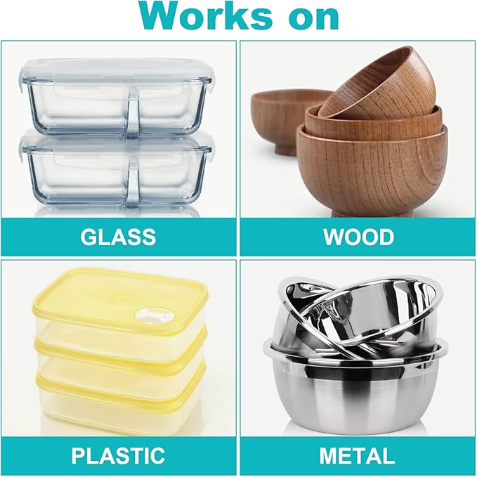 500pcs Food Labels - 1 x 3 Inch Removable, No Residue for Food Containers, Mason Jars