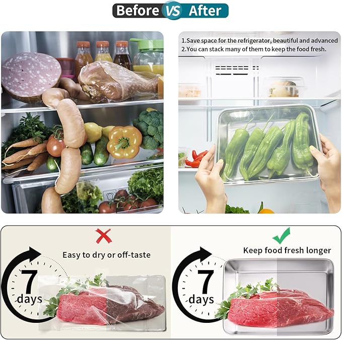 stainless steel Food Storage 12-Pack Lunch BoxContainers setsstorage box with lidfreezer FrozenKitchen tra with lidOven plateSide dish plate Freezer & Dishwasher Safe
