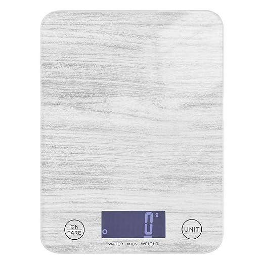 Food Scale Kitchen Scale for Baking Cooking Digital Food Weighing Measuring Scale Small Waterproof Electric Food Scale Gray Textured