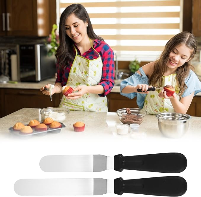 Icing Decoration Gun Set, Stainless Steel Dessert Decorating Syringe Set, Cupcake Frosting Filling Injector with 6 Icing Nozzles, 3 Cream Scraper, 2 Offset Spatula, 2 Nozzle Brush for Kitchen Baking