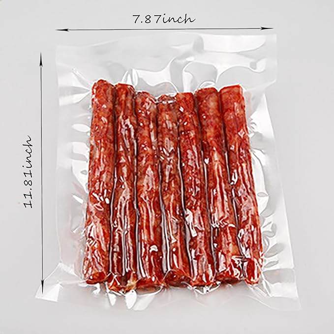 100 Count 8x12 Inch for Food Saver, Vacuum Sealer Bags for Food, Great for Food Storage Sous Vide & Meal Prep Vacuum Sealer Bags