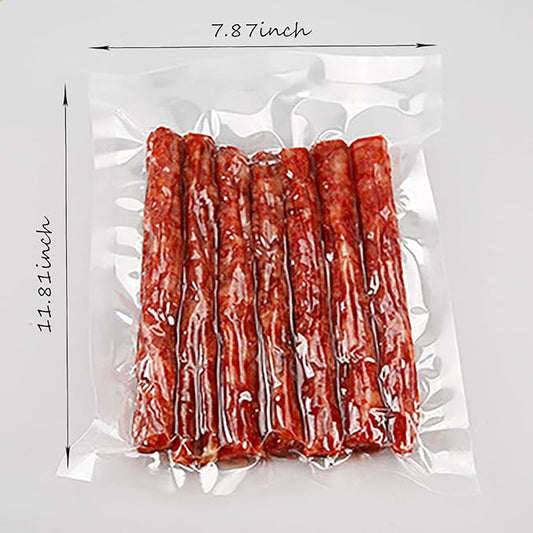 100 Count 8x12 Inch for Food Saver, Vacuum Sealer Bags for Food, Great for Food Storage Sous Vide & Meal Prep Vacuum Sealer Bags