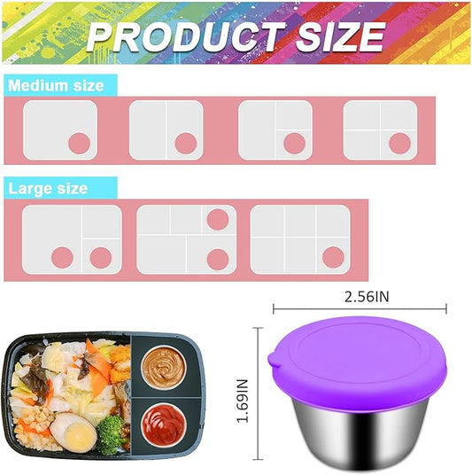 10PCS Food Storage Bags Silicone, Leakproof Reusable Storage Bags, Reusable Snack Bags Silicone for Home Food Storage, Kids School Lunch,Picnic and Travel (Salad Dressing Container)