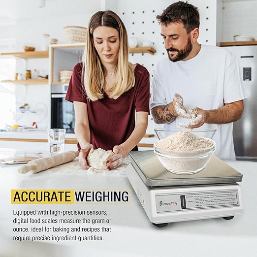 SurmountWay Digital Kitchen Scale 3000g x 0.1g - High Precision Food Scales Grams and Ounces, Electronic Scale .01 Gram Accuracy for Home Kitchen Bread Baking Cooking Meal Prep Coffee