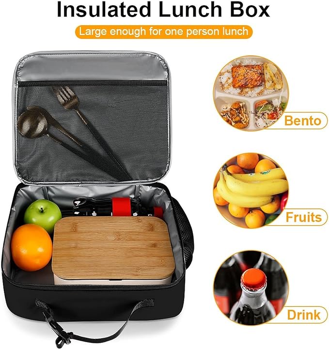 Paw Print Reusable Lunch Box Insulated Lunch Bag Cooler Bag Lunchbox Meal Food Container Tote Bag for Women Kids Girls Boy School Camping Hiking Picnic Beach Travel