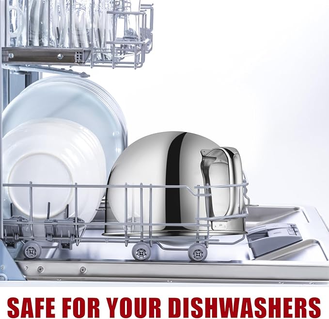 Stainless Steel 6 QT Bowl for KitchenAid Lift Stand Mixers - Replacement Bowl Compatible with KitchenAid Stand Mixers