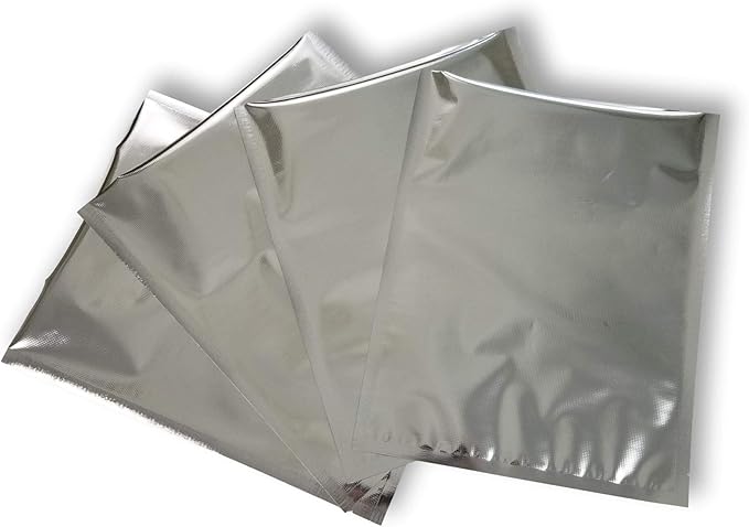 11”x14” SteelPak Textured/Embossed Mylar Vacuum Sealer Bags – One Gallon Size Hot Seal Commercial Grade Food Sealer Bags for Food Storage and Sous Vide (28, 50 or 500) (50)