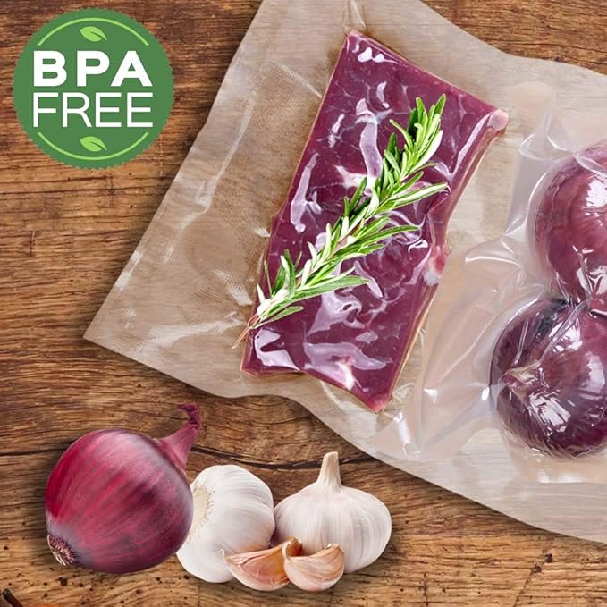 8 Pack 8"x20'(4Rolls) and 11"x20' (4Rolls) Vacuum Sealer Bags Rolls for Food,Commercial Grade, BPA Free,Puncture Prevention,Great for Sous Vide Cooking