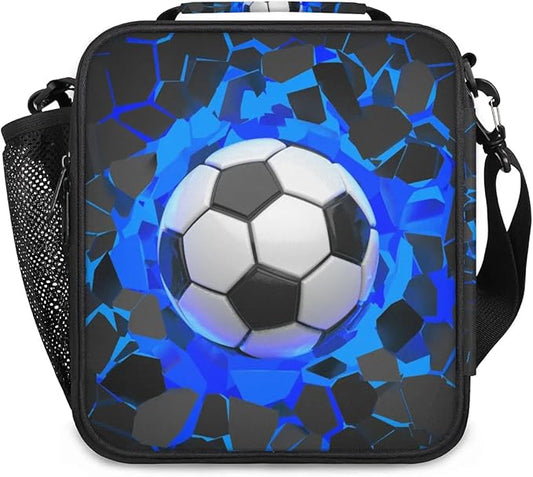 Football Lunch Bag Personalized Insulated Lunch Bag Reusable Lunch Box Picnic Travel Lunch Tote Bag Snack Bag