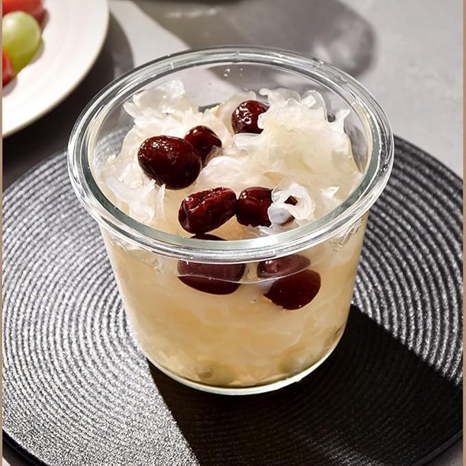 24 Oz Glass Soup Storage Container, 3 Cup Glass Meal Prep Container with Airtight Lids, Round Food Containers, Leakproof Freezer Containers For Soup, freezer/Oven/Dishwasher Safe - (2 Pack)