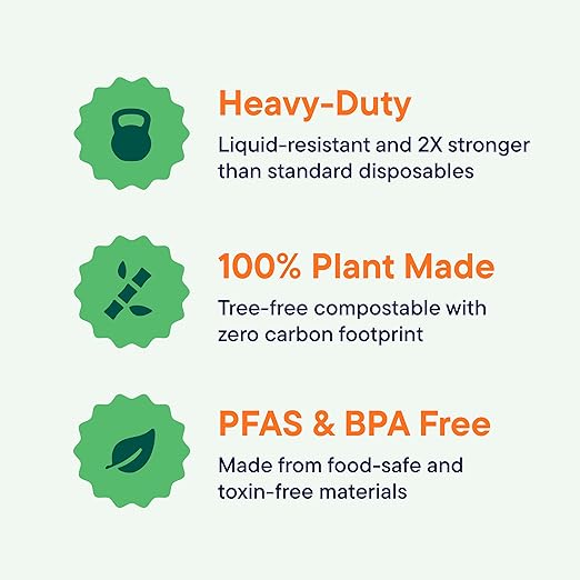 100% Compostable To Go Containers 9x9" Clamshell Take Out Food Container with Hinged Lid - Disposable Togo Plates - Biodegradable Eco-Friendly Takeout Box Made of Sugar Cane Bagasse [50-Pack]