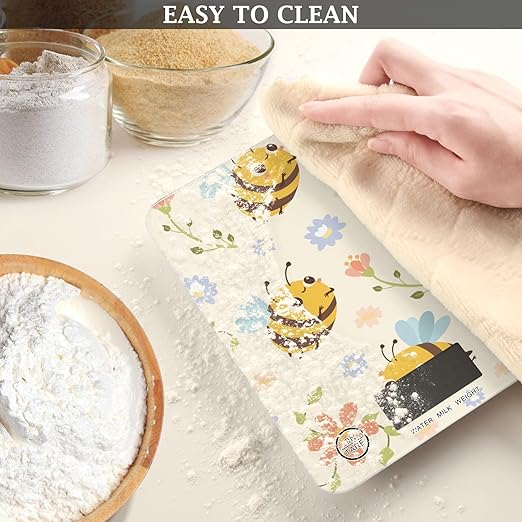 Food Scale Kitchen Scale Food Scales Digital Weight Grams and Ounces Small Electronic Food Scale for Baking Cooking Bee