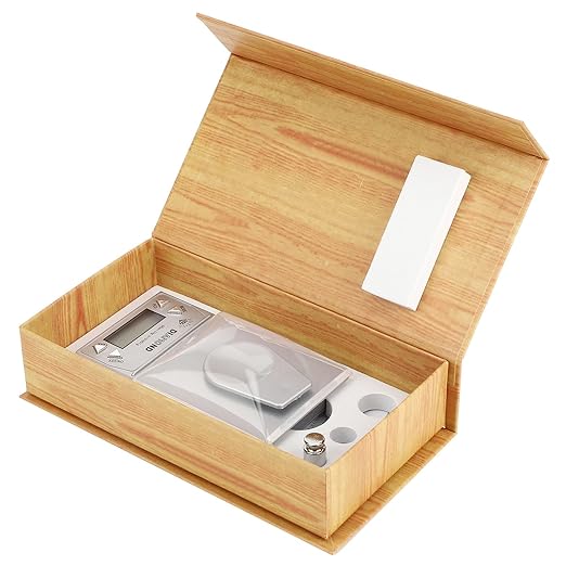 Electronic Scale, 10g/0.001g Digital High Accuracy Electronic Food Weighing Scale, Plastic Portable Jewelry Digital Scale with Weight and Tweezers