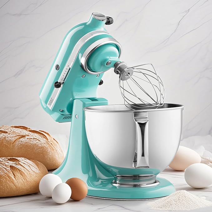 5 Quart Stainless Steel Mixing Bowl with Handle Fit for KitchenAid Artisan&Classic Series 4.5-5 QT Tilt-Head Mixer, bowls for kitchenaid mixers,Dishwasher safe
